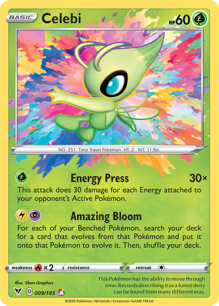 Celebi (009/185) [Sword & Shield: Vivid Voltage] | Play N Trade Winnipeg