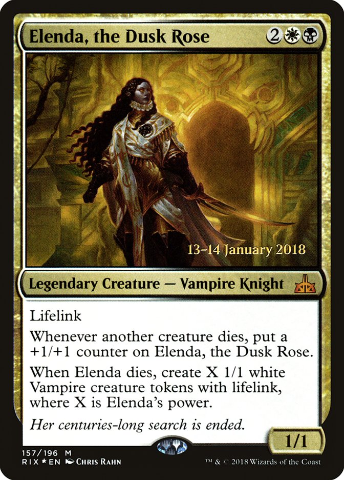 Elenda, the Dusk Rose [Rivals of Ixalan Prerelease Promos] | Play N Trade Winnipeg