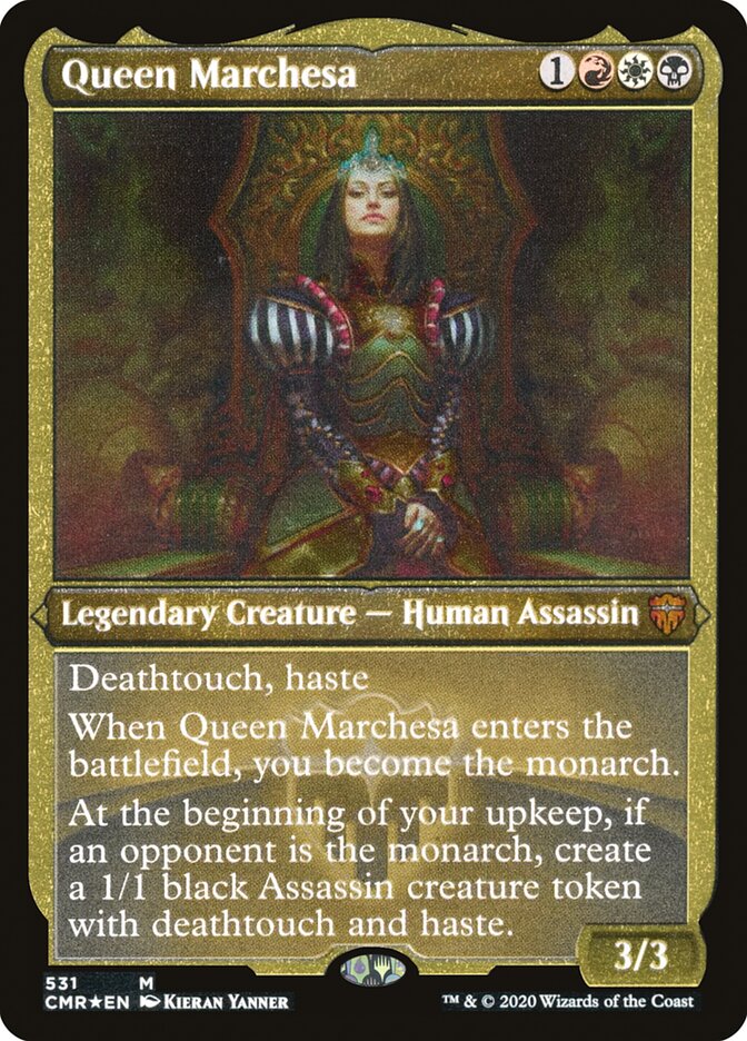 Queen Marchesa (Etched) [Commander Legends] | Play N Trade Winnipeg