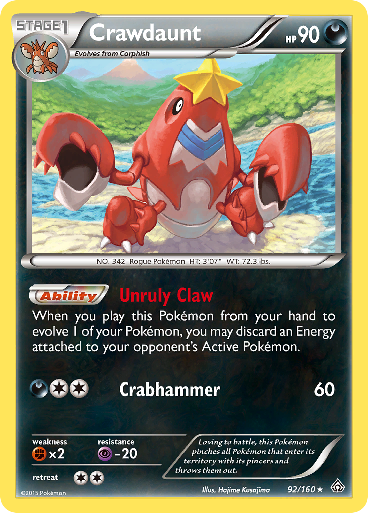 Crawdaunt (92/160) [XY: Primal Clash] | Play N Trade Winnipeg