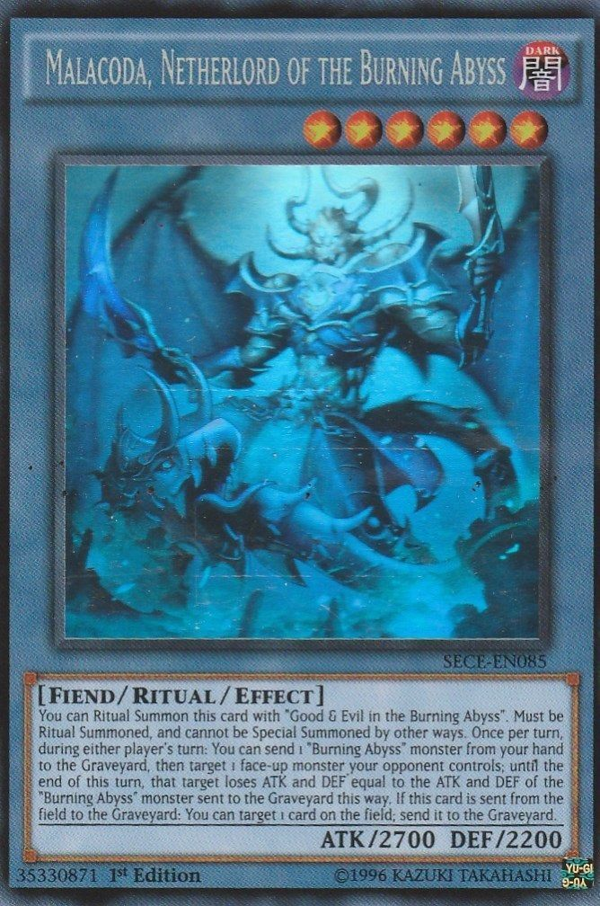 Malacoda, Netherlord of the Burning Abyss [SECE-EN085] Ghost Rare | Play N Trade Winnipeg