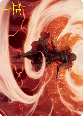 Crackle with Power Art Card (Gold-Stamped Signature) [Strixhaven: School of Mages Art Series] | Play N Trade Winnipeg