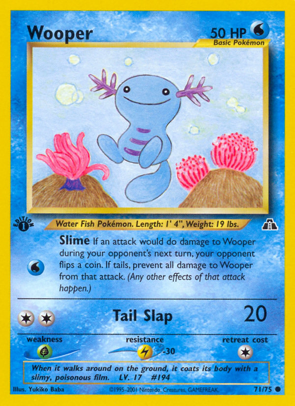 Wooper (71/75) [Neo Discovery 1st Edition] | Play N Trade Winnipeg