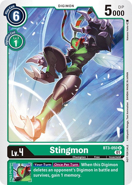 Stingmon [BT3-050] (Winner Pack Double Diamond) [Release Special Booster Promos] | Play N Trade Winnipeg