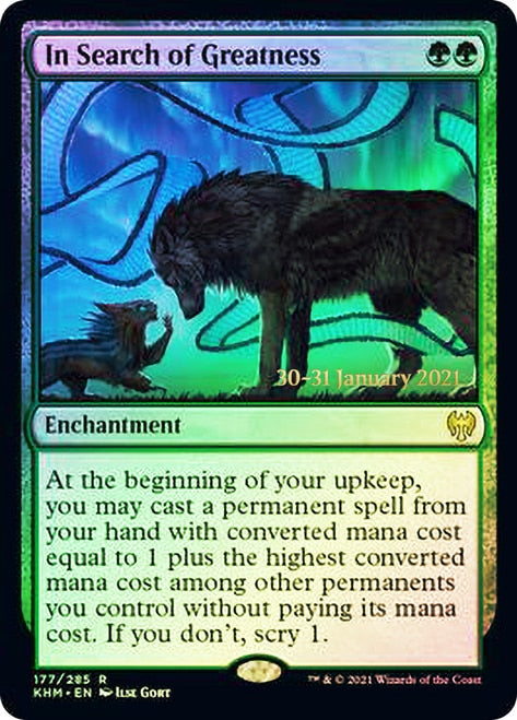 In Search of Greatness [Kaldheim Prerelease Promos] | Play N Trade Winnipeg