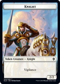 Knight // Food (16) Double-sided Token [Throne of Eldraine Tokens] | Play N Trade Winnipeg