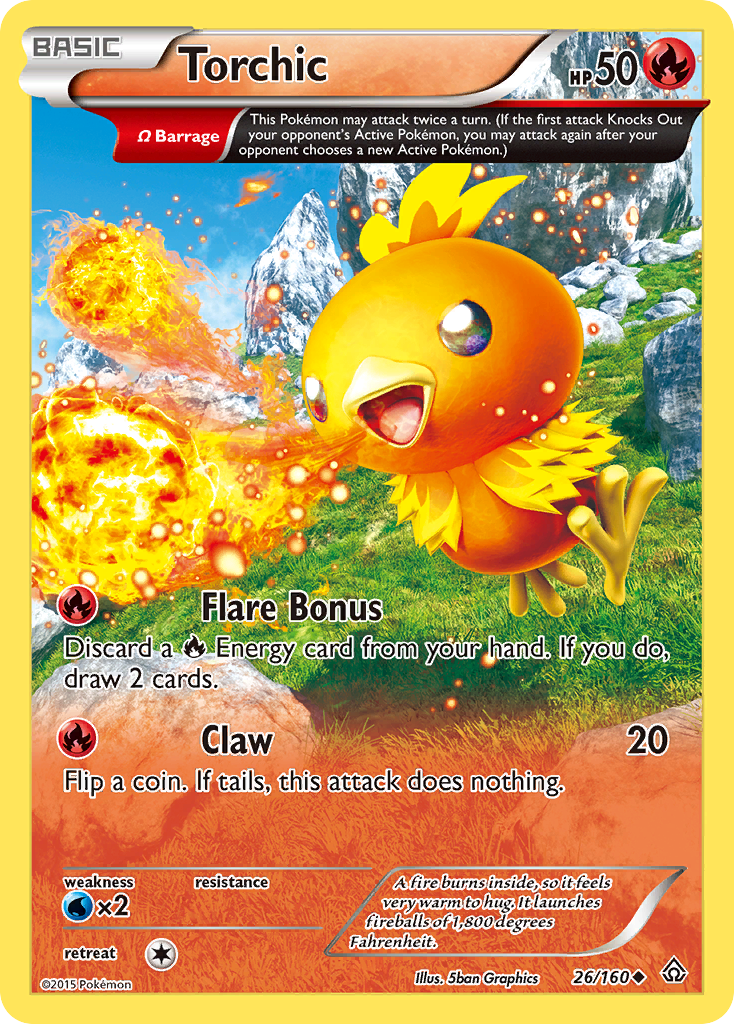 Torchic (26/160) [XY: Primal Clash] | Play N Trade Winnipeg