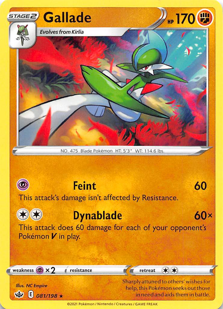 Gallade (081/198) [Sword & Shield: Chilling Reign] | Play N Trade Winnipeg