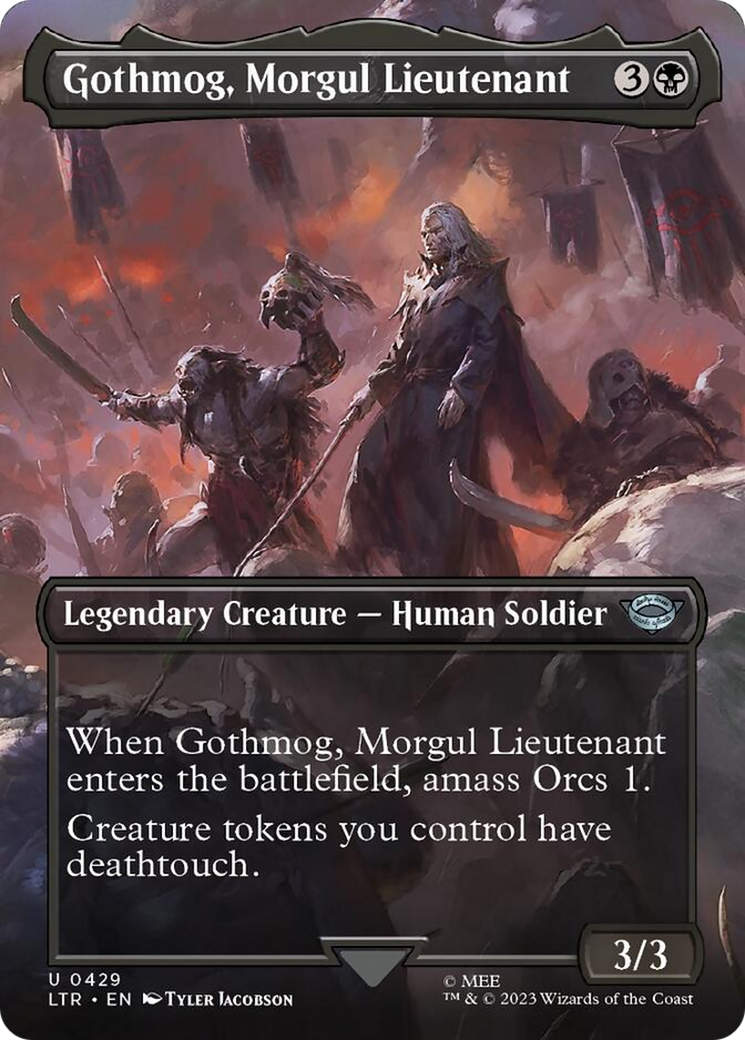 Gothmog, Morgul Lieutenant (Borderless Alternate Art) [The Lord of the Rings: Tales of Middle-Earth] | Play N Trade Winnipeg