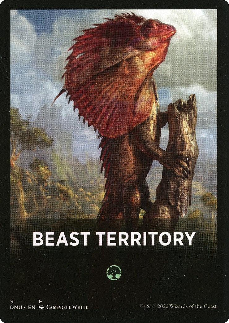 Beast Territory Theme Card [Dominaria United Tokens] | Play N Trade Winnipeg