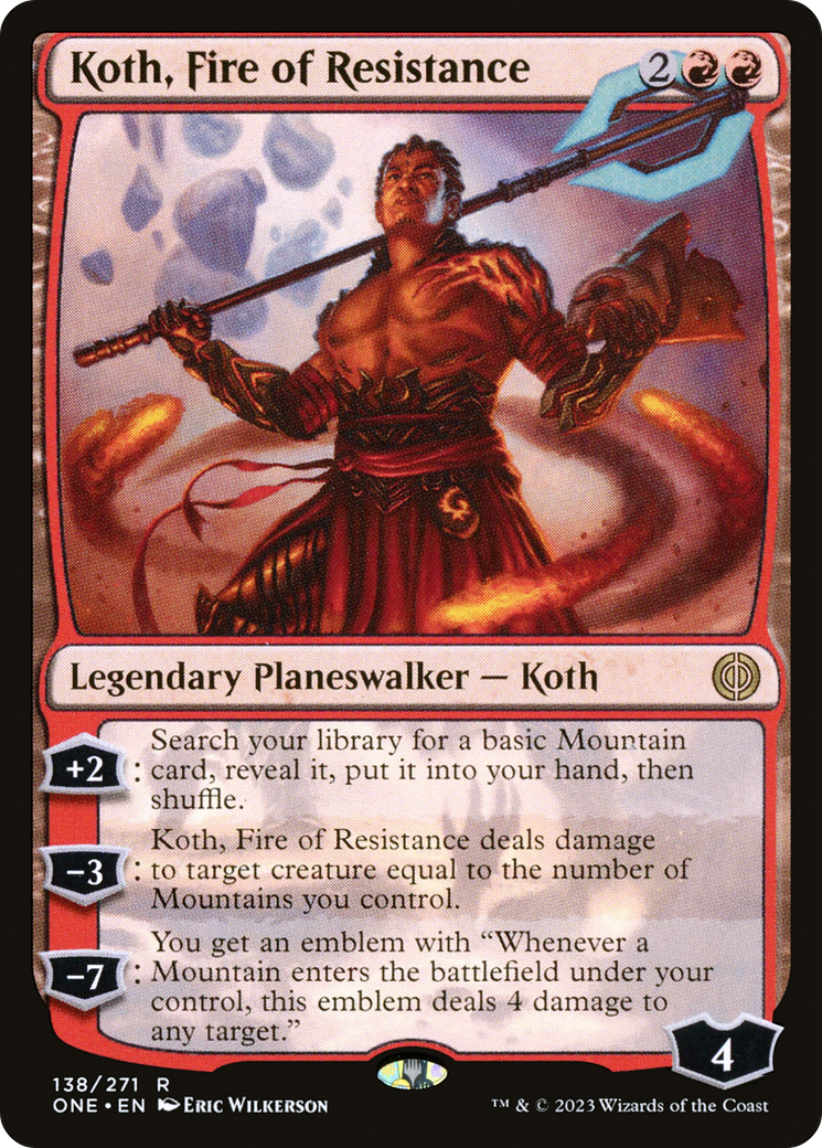 Koth, Fire of Resistance [Phyrexia: All Will Be One] | Play N Trade Winnipeg