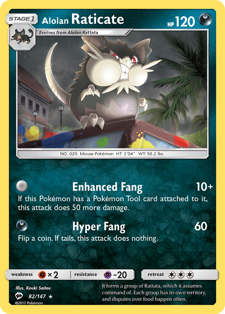 Alolan Raticate (82/147) [Sun & Moon: Burning Shadows] | Play N Trade Winnipeg