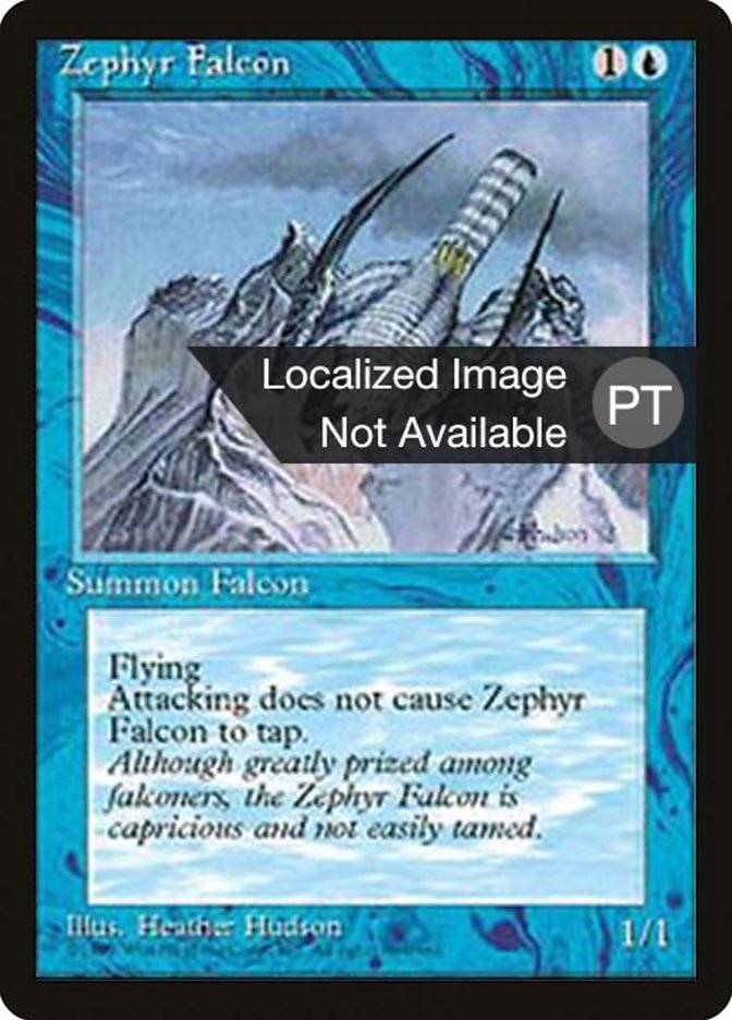 Zephyr Falcon [Fourth Edition (Foreign Black Border)] | Play N Trade Winnipeg