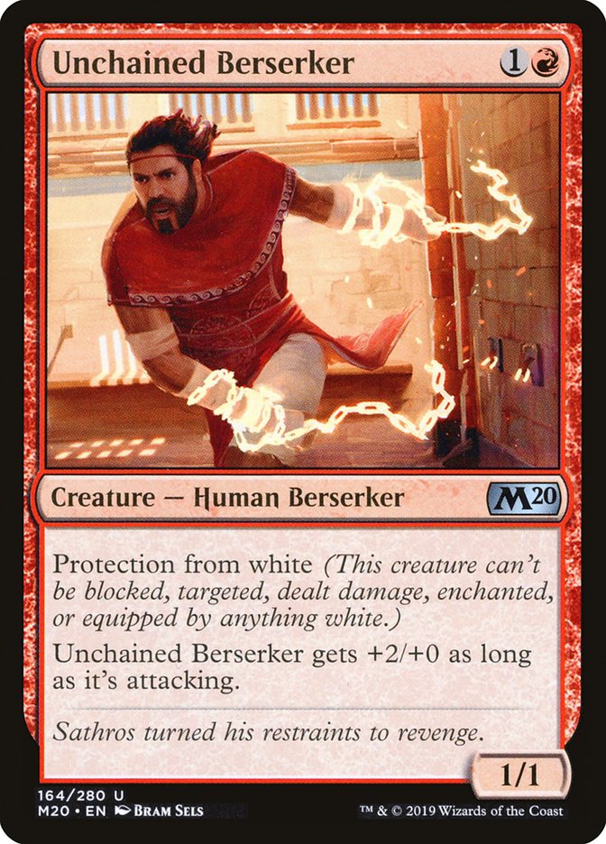 Unchained Berserker [Core Set 2020] | Play N Trade Winnipeg