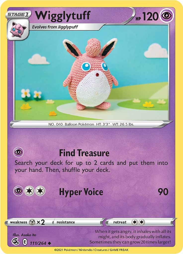 Wigglytuff (111/264) [Sword & Shield: Fusion Strike] | Play N Trade Winnipeg