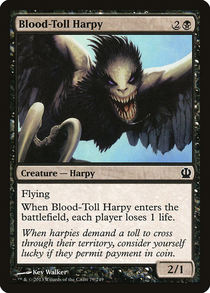 Blood-Toll Harpy [Theros] | Play N Trade Winnipeg