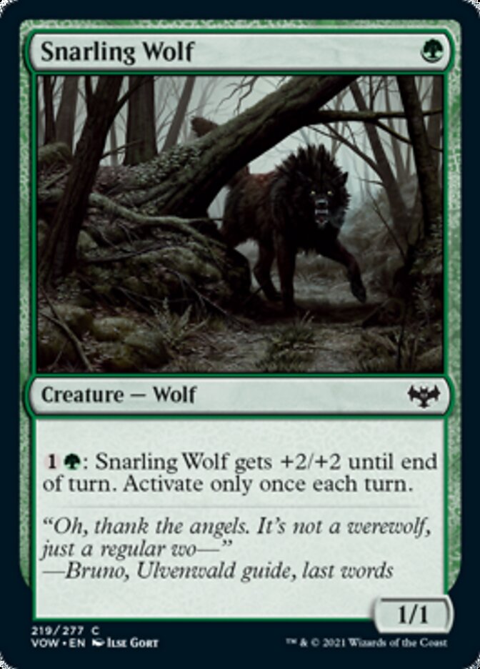 Snarling Wolf [Innistrad: Crimson Vow] | Play N Trade Winnipeg