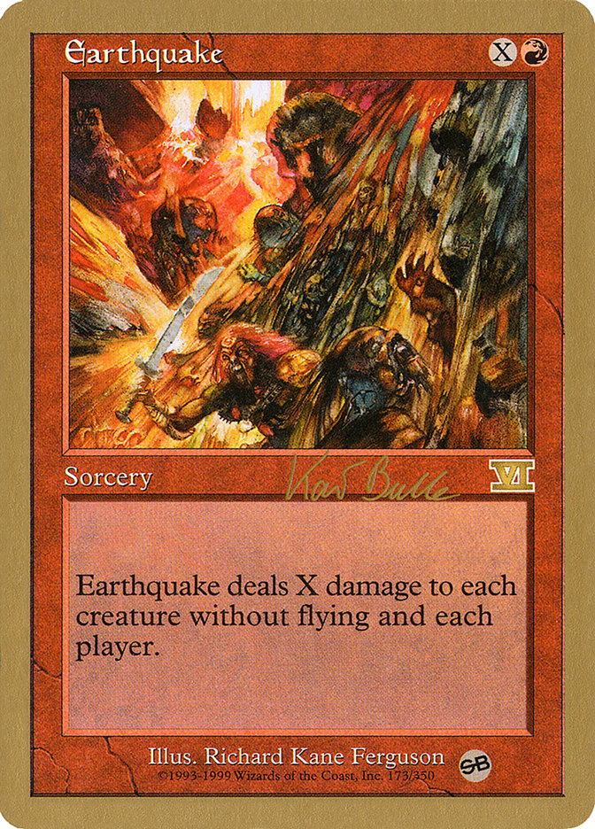 Earthquake (Kai Budde) (SB) [World Championship Decks 1999] | Play N Trade Winnipeg