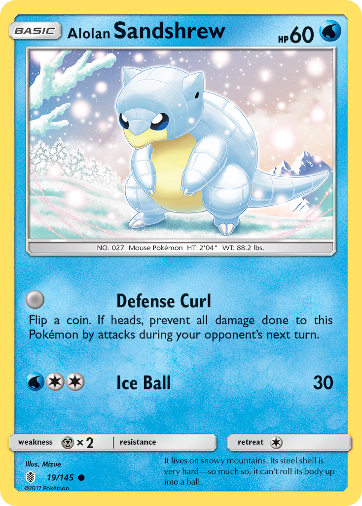 Alolan Sandshrew (19/145) [Sun & Moon: Guardians Rising] | Play N Trade Winnipeg