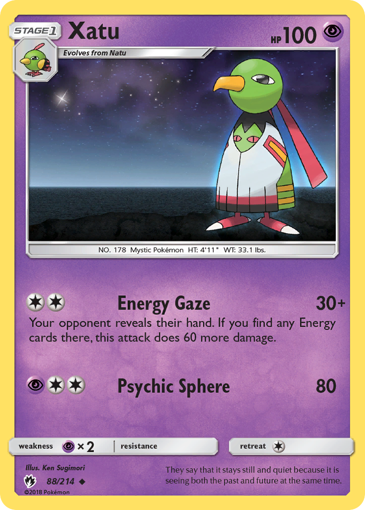 Xatu (88/214) [Sun & Moon: Lost Thunder] | Play N Trade Winnipeg