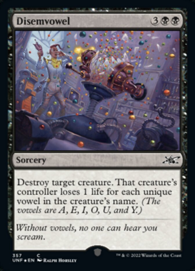 Disemvowel (Galaxy Foil) [Unfinity] | Play N Trade Winnipeg