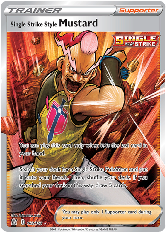 Single Strike Style Mustard (163/163) [Sword & Shield: Battle Styles] | Play N Trade Winnipeg