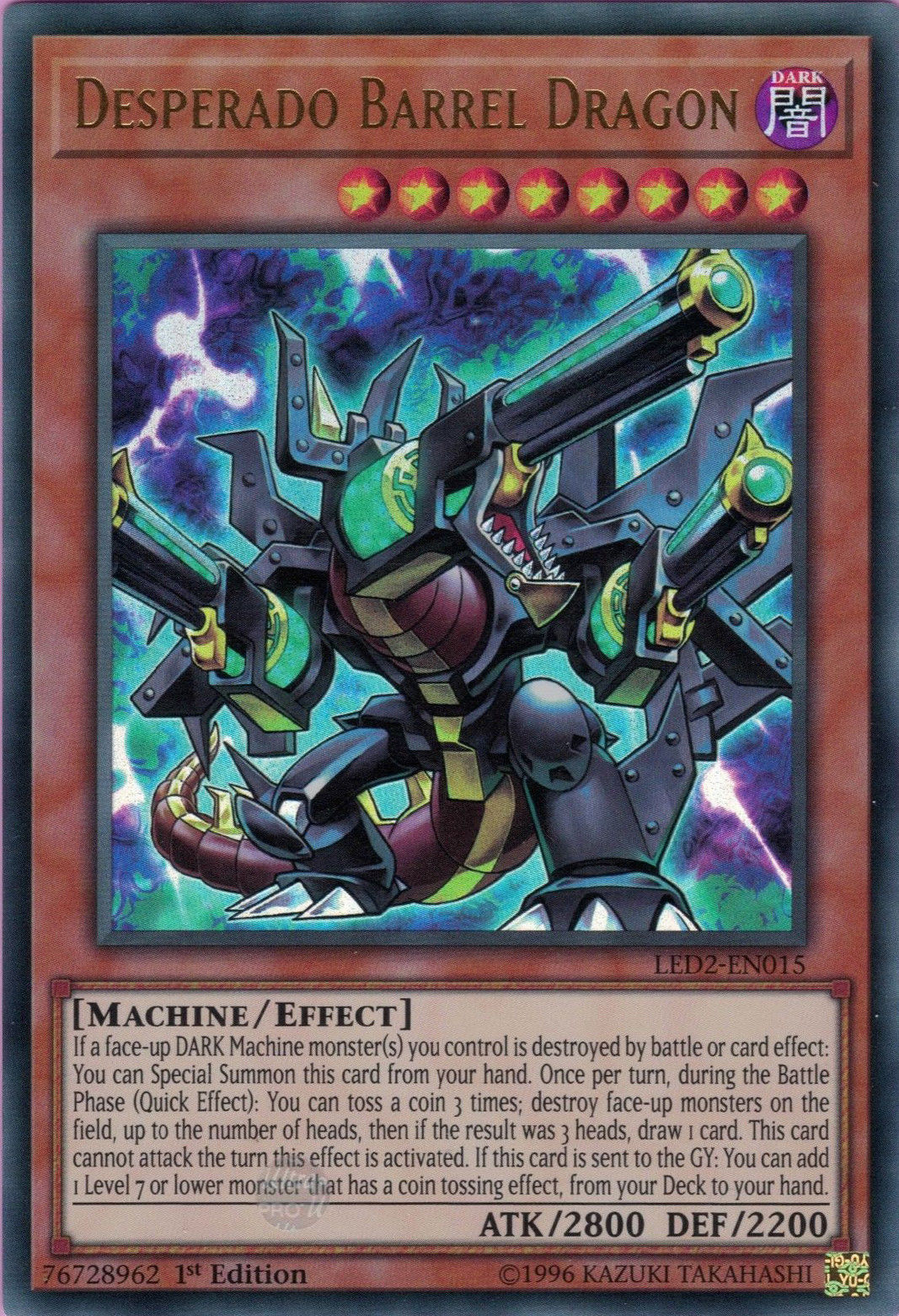 Desperado Barrel Dragon [LED2-EN015] Ultra Rare | Play N Trade Winnipeg