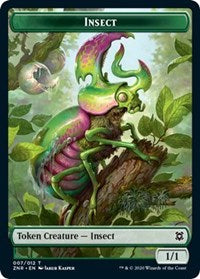 Insect // Kor Warrior Double-sided Token [Zendikar Rising Tokens] | Play N Trade Winnipeg