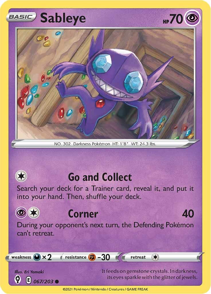 Sableye (067/203) [Sword & Shield: Evolving Skies] | Play N Trade Winnipeg