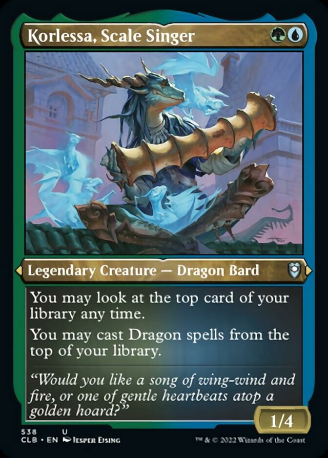 Korlessa, Scale Singer (Foil Etched) [Commander Legends: Battle for Baldur's Gate] | Play N Trade Winnipeg
