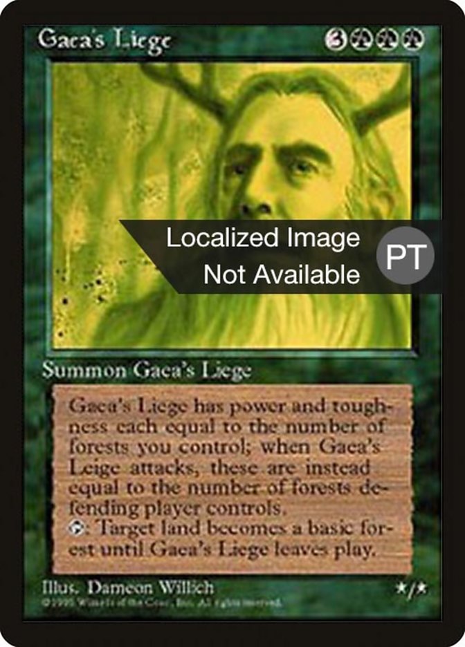 Gaea's Liege [Fourth Edition (Foreign Black Border)] | Play N Trade Winnipeg