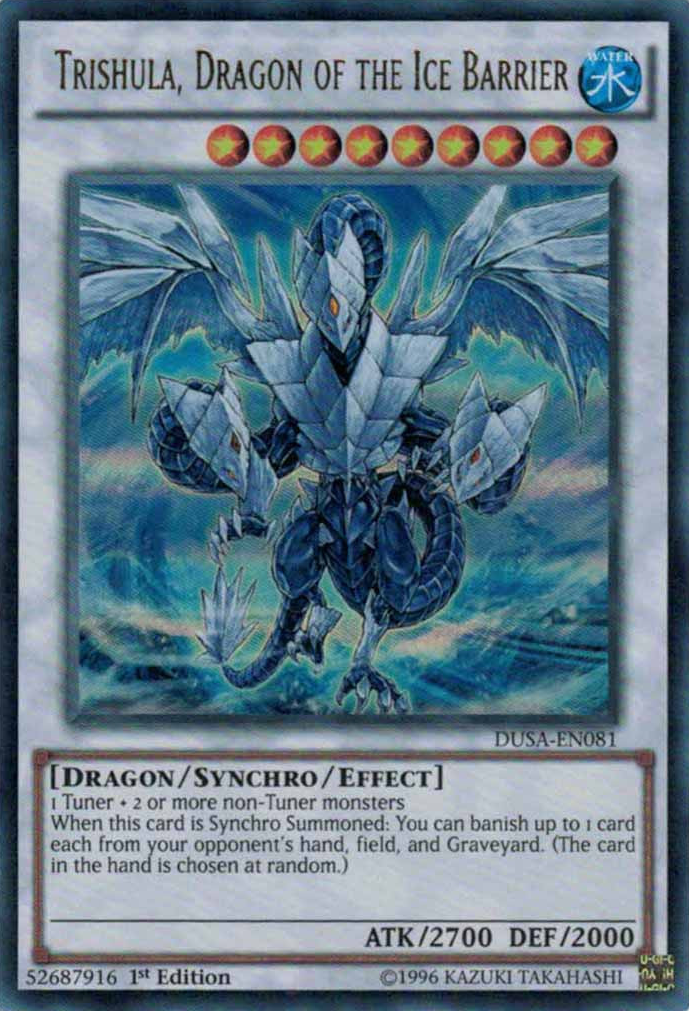 Trishula, Dragon of the Ice Barrier [DUSA-EN081] Ultra Rare | Play N Trade Winnipeg