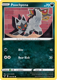 Poochyena (103/185) [Sword & Shield: Vivid Voltage] | Play N Trade Winnipeg