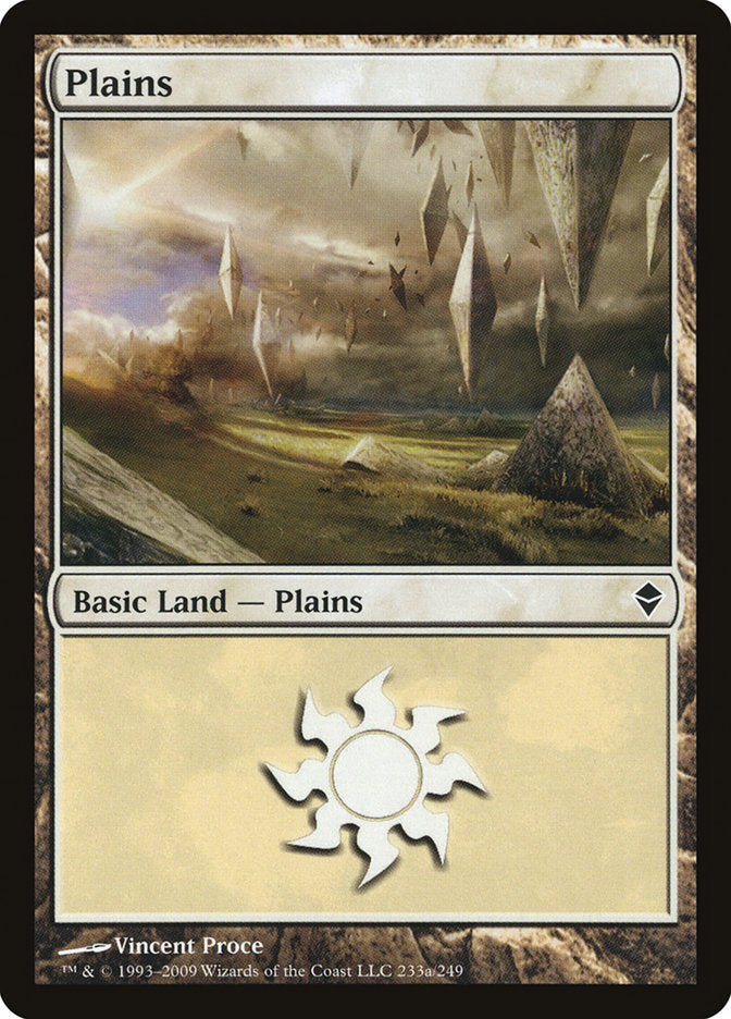 Plains (233a) [Zendikar] | Play N Trade Winnipeg