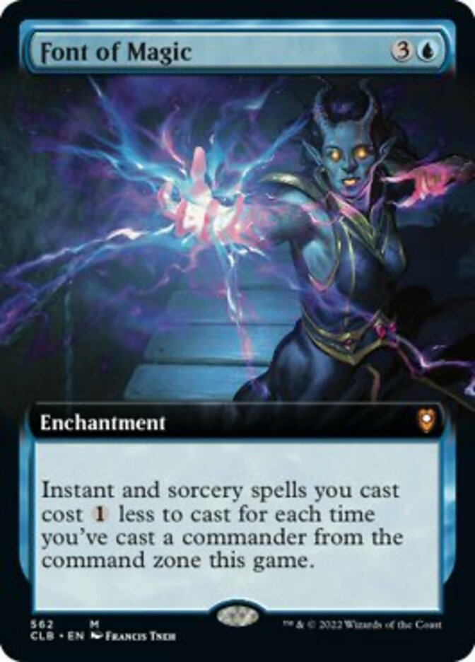 Font of Magic (Extended Art) [Commander Legends: Battle for Baldur's Gate] | Play N Trade Winnipeg