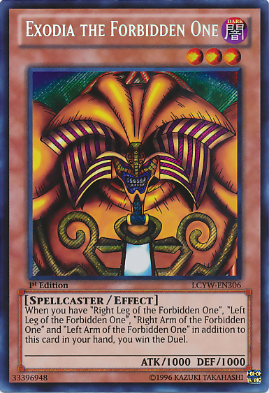 Exodia the Forbidden One [LCYW-EN306] Secret Rare | Play N Trade Winnipeg