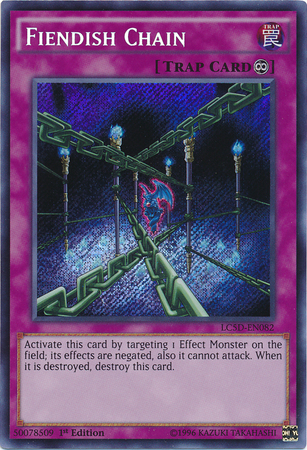 Fiendish Chain [LC5D-EN082] Secret Rare | Play N Trade Winnipeg