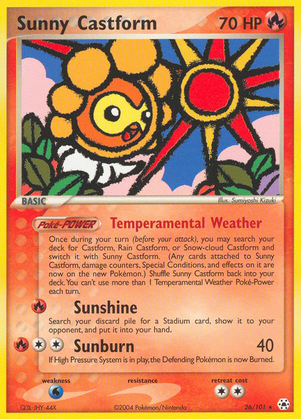 Sunny Castform (26/101) [EX: Hidden Legends] | Play N Trade Winnipeg