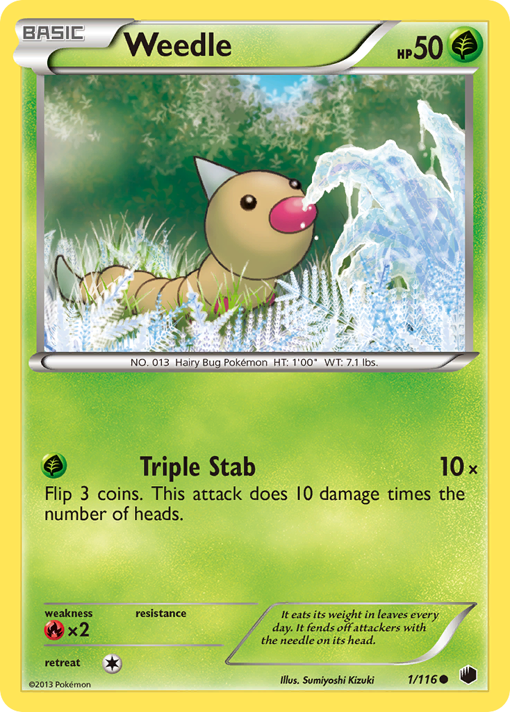 Weedle (1/116) [Black & White: Plasma Freeze] | Play N Trade Winnipeg