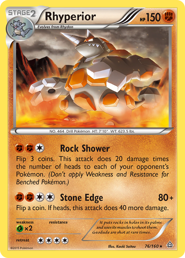 Rhyperior (76/160) [XY: Primal Clash] | Play N Trade Winnipeg