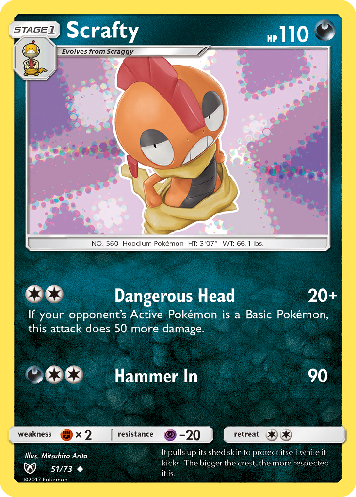 Scrafty (51/73) [Sun & Moon: Shining Legends] | Play N Trade Winnipeg