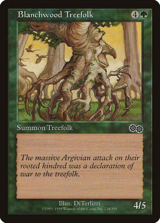 Blanchwood Treefolk [Urza's Saga] | Play N Trade Winnipeg