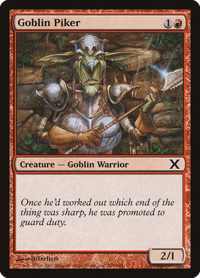 Goblin Piker [Tenth Edition] | Play N Trade Winnipeg