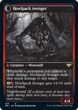 Ill-Tempered Loner // Howlpack Avenger [Innistrad: Double Feature] | Play N Trade Winnipeg