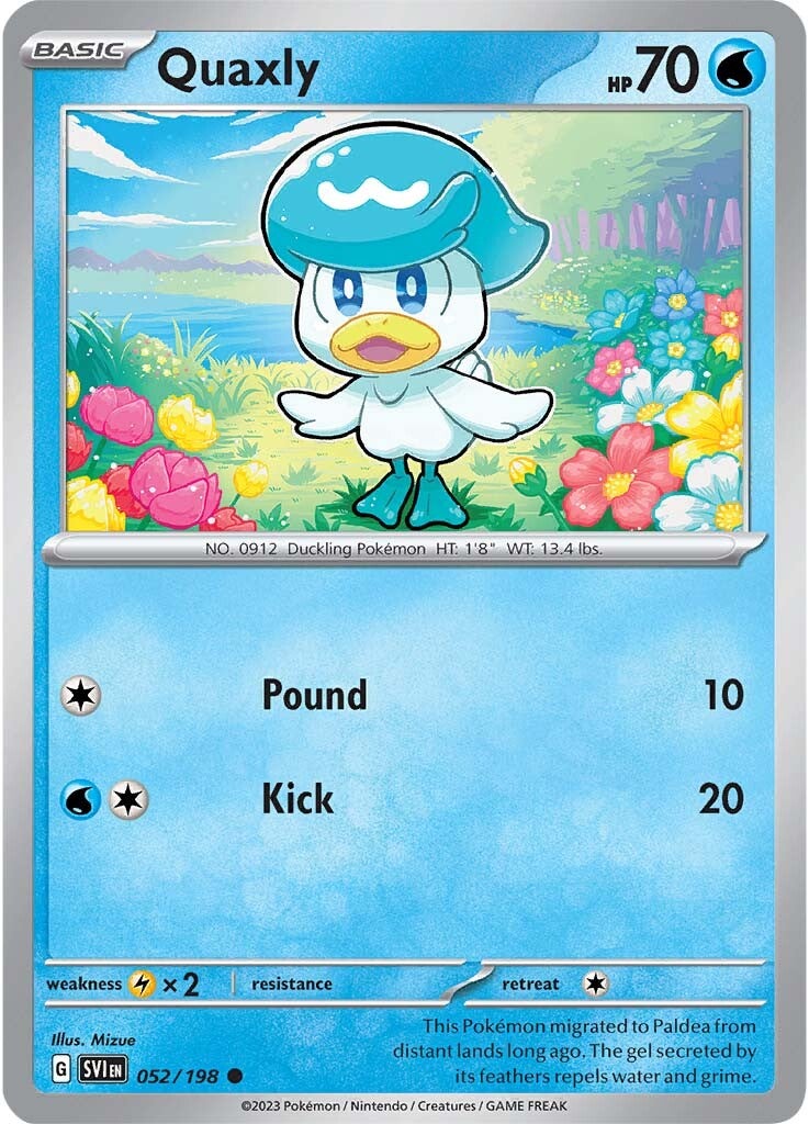 Quaxly (052/198) [Scarlet & Violet: Base Set] | Play N Trade Winnipeg