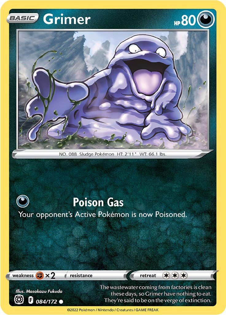 Grimer (084/172) [Sword & Shield: Brilliant Stars] | Play N Trade Winnipeg