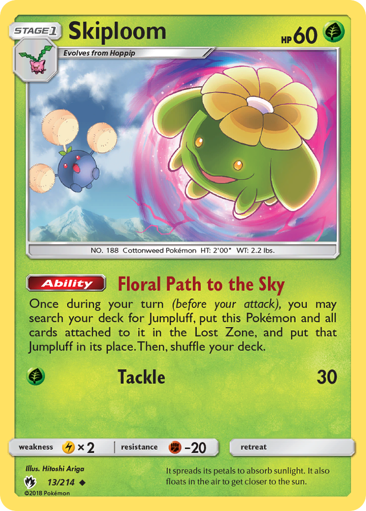 Skiploom (13/214) [Sun & Moon: Lost Thunder] | Play N Trade Winnipeg