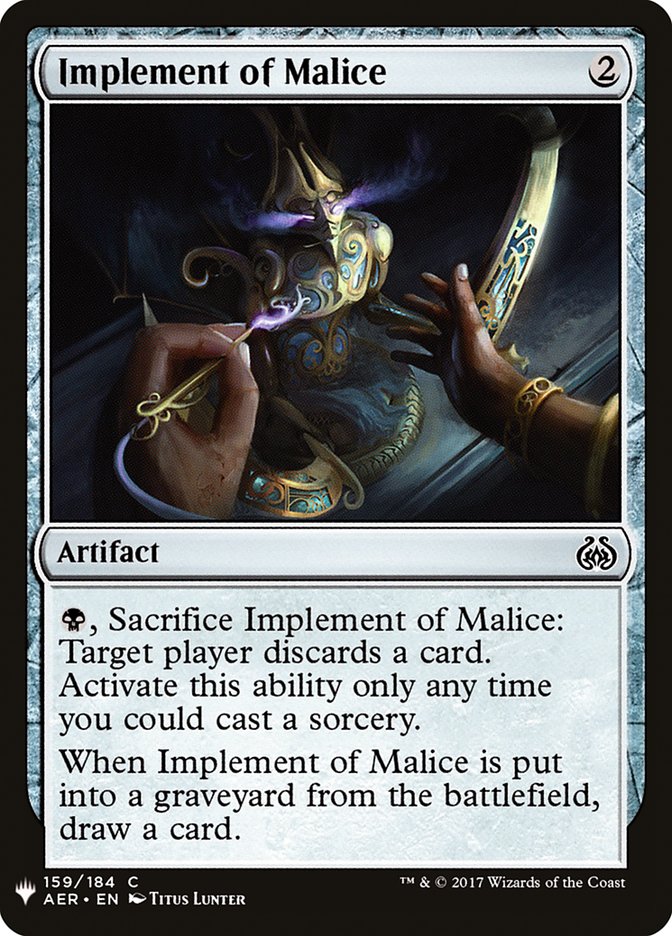 Implement of Malice [Mystery Booster] | Play N Trade Winnipeg