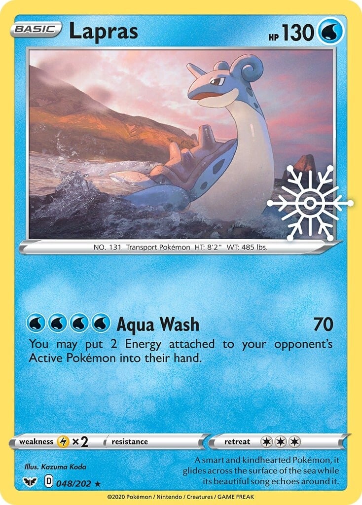 Lapras (048/202) (Holiday Calendar) [Sword & Shield: Base Set] | Play N Trade Winnipeg