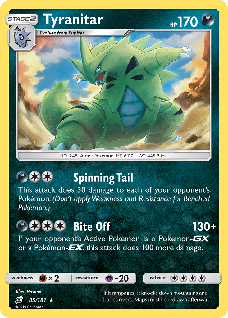 Tyranitar (85/181) [Sun & Moon: Team Up] | Play N Trade Winnipeg